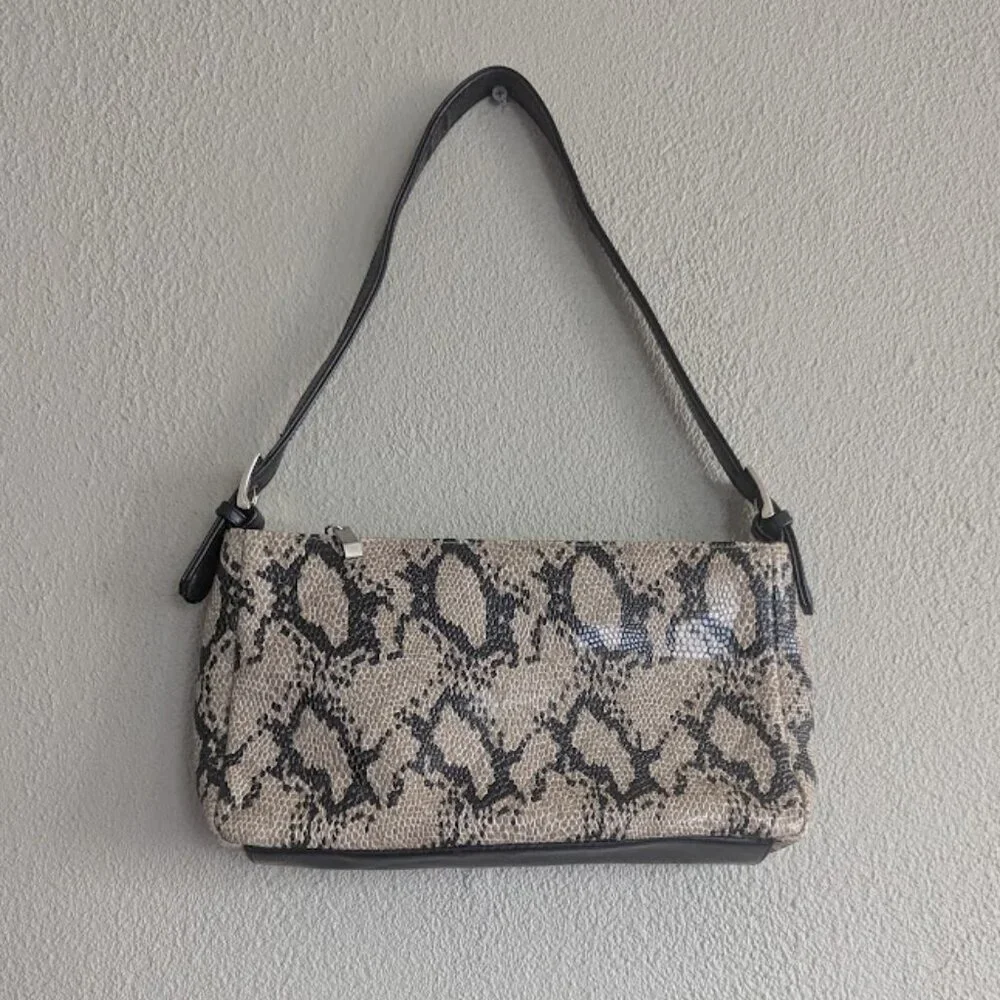 ALDO Faux Python Snakeskin Shoulder Bag | Y2K Neutral Purse